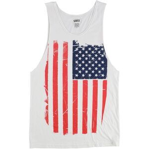 Scratch Womens American Flag Tank Top, NWT